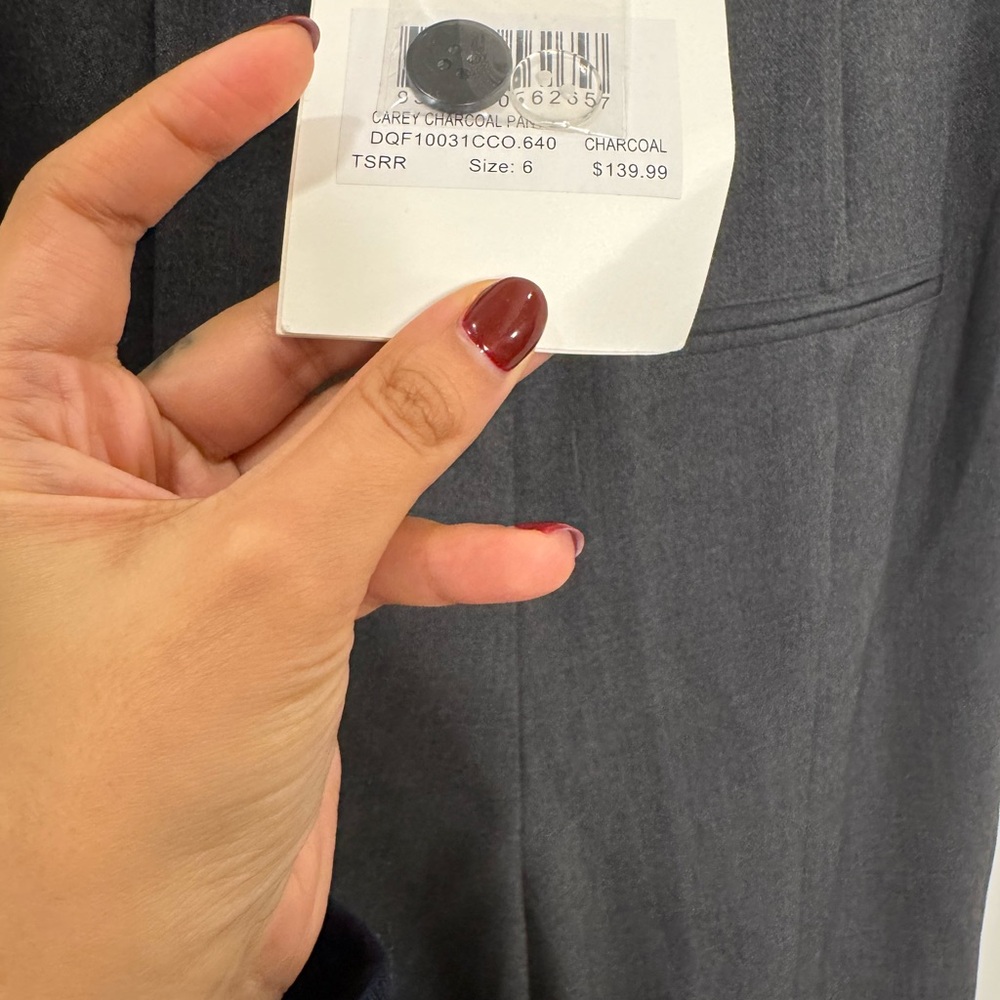 NWT dissh Carey charcoal taper pants - size us 2 / AUS 6 - Picture 6 of 6